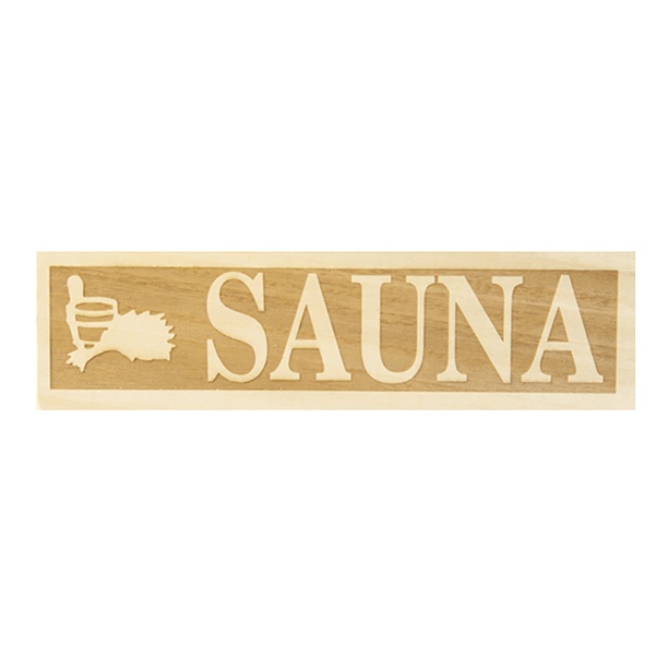 Wooden Sauna Sign