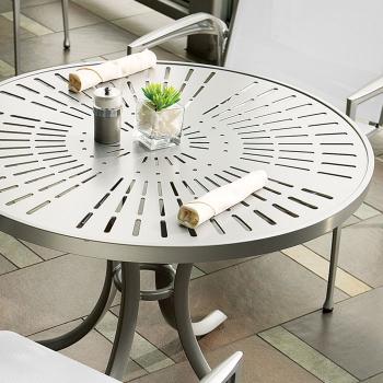Patterned Aluminum Tables – La'Stratta